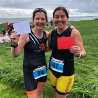 Marie Slattery and Maggie Murphy, Dungarvan Triathlon 2018
